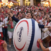 Ilmatäytteinen Naamiaisasu Rugby-pallo Ilmatäytteinen Naamiaisasu Rugby-pallo