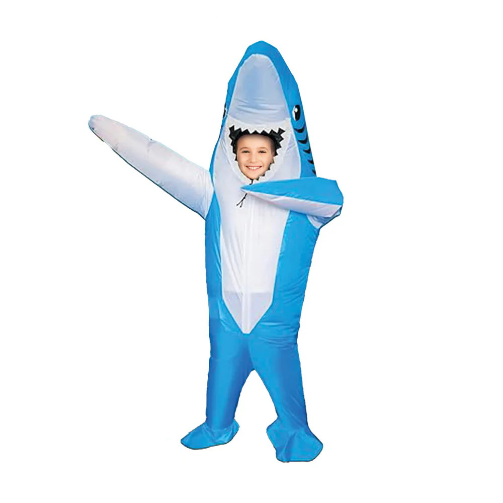 Ilmatäytteinen Haiasu Lapsille, Sininen