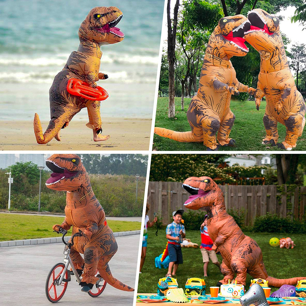 Puhallettava XXL T-Rex Naamiaisasu