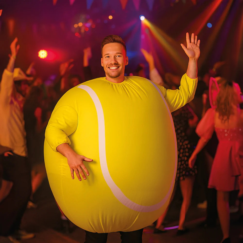 Puhallettava tennispallopuku