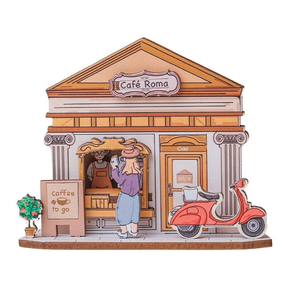 Tee Se Itse Jääkaappimagneetti - Coffee Shop