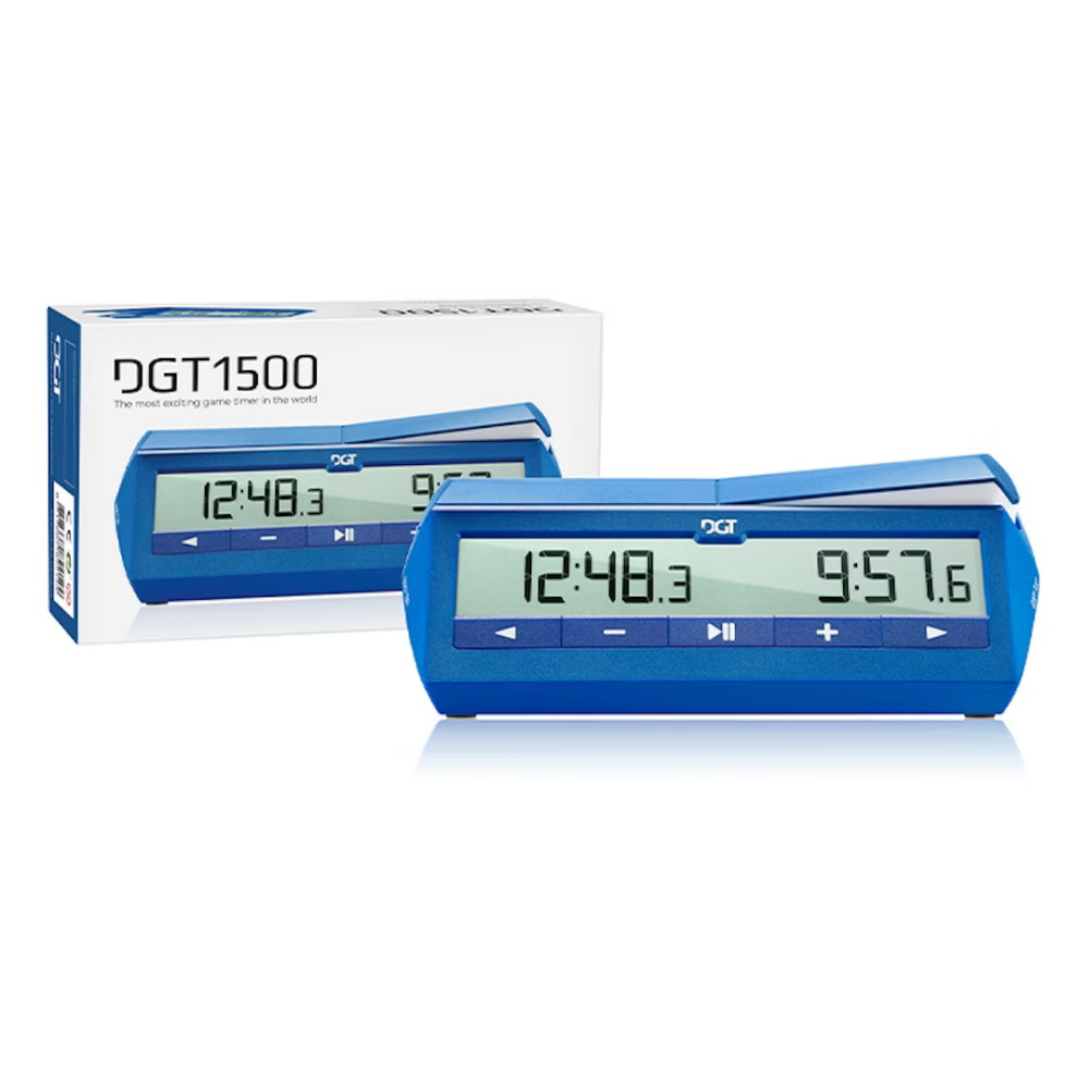 DGT1500 Blue Digital Chess Clock