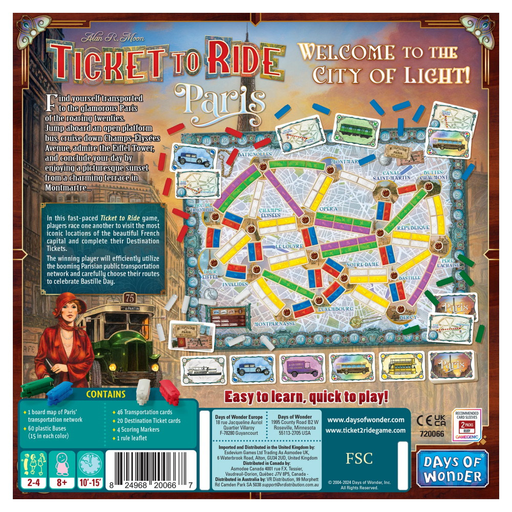 Ticket To Ride: Paris (Eng)