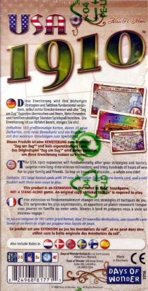 Ticket to Ride: USA 1910 (Exp.)