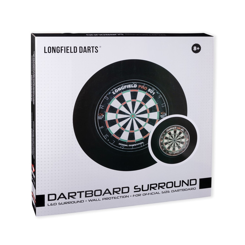 LED Dartsurround Musta