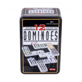 Domino double 12 colour tinbox Domino double 12 colour tinbox
