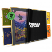 Puzzle board with drawers and cover Puzzle board with drawers and cover