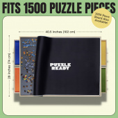 Puzzle board with drawers and cover Puzzle board with drawers and cover