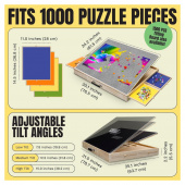 Puzzle board with drawers and cover Puzzle board with drawers and cover