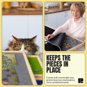 Puzzle board with drawers and cover Puzzle board with drawers and cover