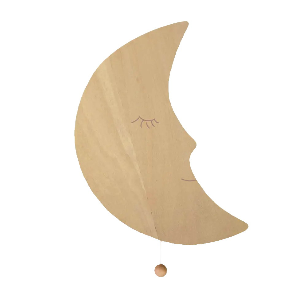 Seinälle Soitettava Kuu-Soittorasia