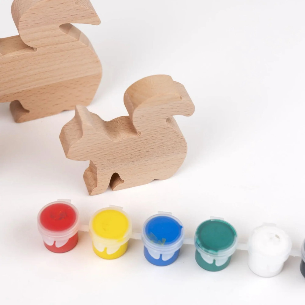 Puiset Hahmot Maalaukseen - Oravaperhe