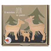 Puiset Maalattavat Hahmot - Peuraperhe Puiset Maalattavat Hahmot - Peuraperhe