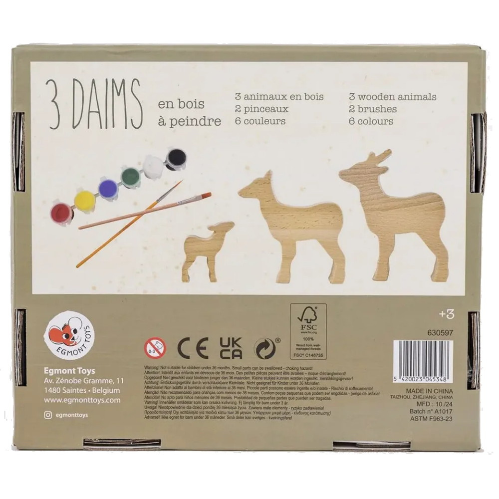 Puiset Maalattavat Hahmot - Peuraperhe