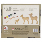 Puiset Maalattavat Hahmot - Peuraperhe Puiset Maalattavat Hahmot - Peuraperhe