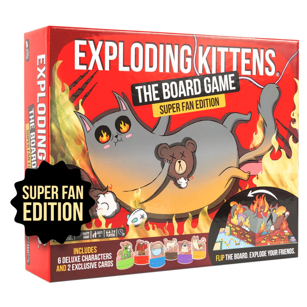 Exploding Kittens: The Board Game - Super Fan Edition (EN)