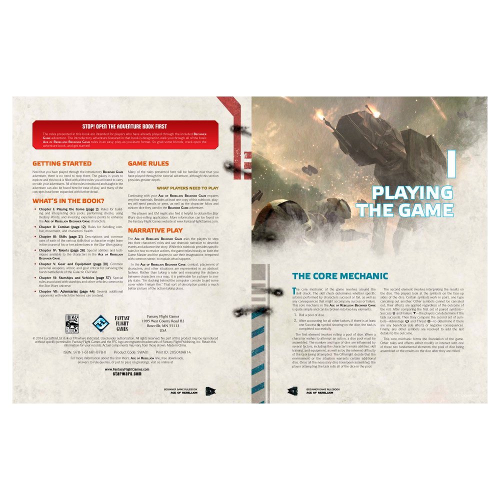 Star Wars RPG: Age of Rebellion - Beginner Game