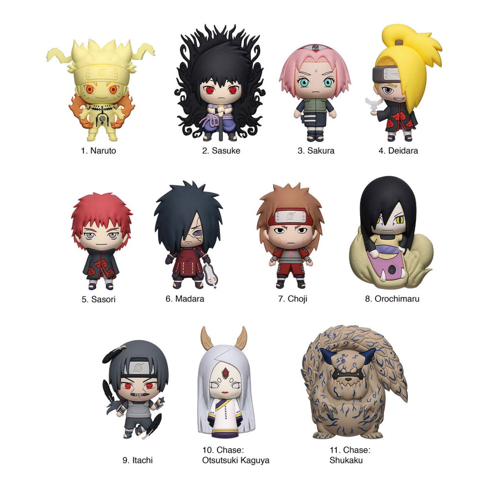 Naruto Shippuden Figural Bag Clip