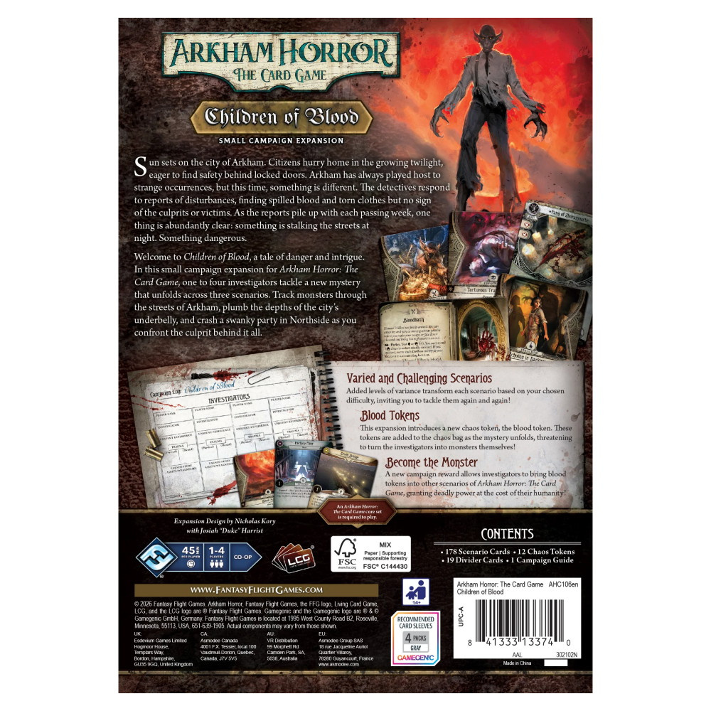 Arkham Horror: TCG Children of Blood - Small Campaign Expansion