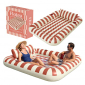 Flotea® XXL Pool Mattress – Beige and Terracotta Flotea® XXL Pool Mattress – Beige and Terracotta