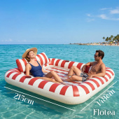 Flotea® XXL Pool Mattress – Beige and Terracotta Flotea® XXL Pool Mattress – Beige and Terracotta
