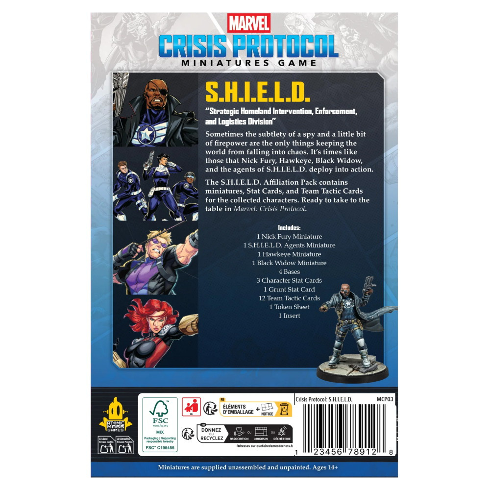 Marvel: Crisis Protocol - S.H.I.E.L.D Affiliation Pack (Exp.)
