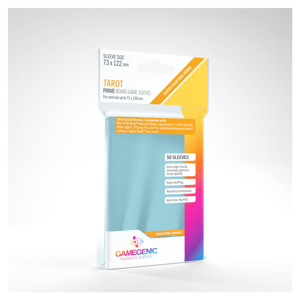 GameGenic Prime Sleeves Clear 71 x 120 mm