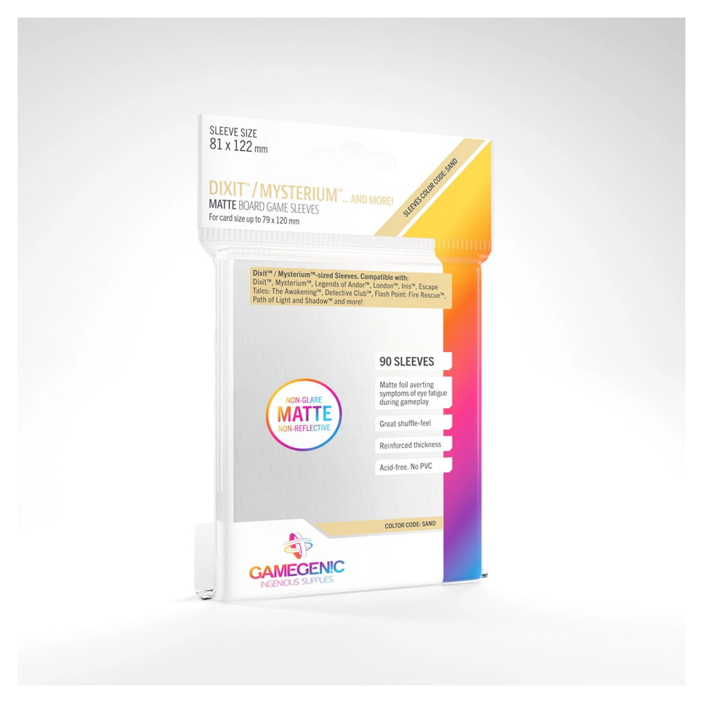 GameGenic Matte Sleeves Clear 79 x 120 mm