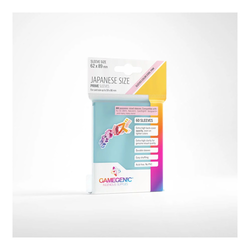 GameGenic Japanese Prime Sleeves Clear 59 x 86 mm