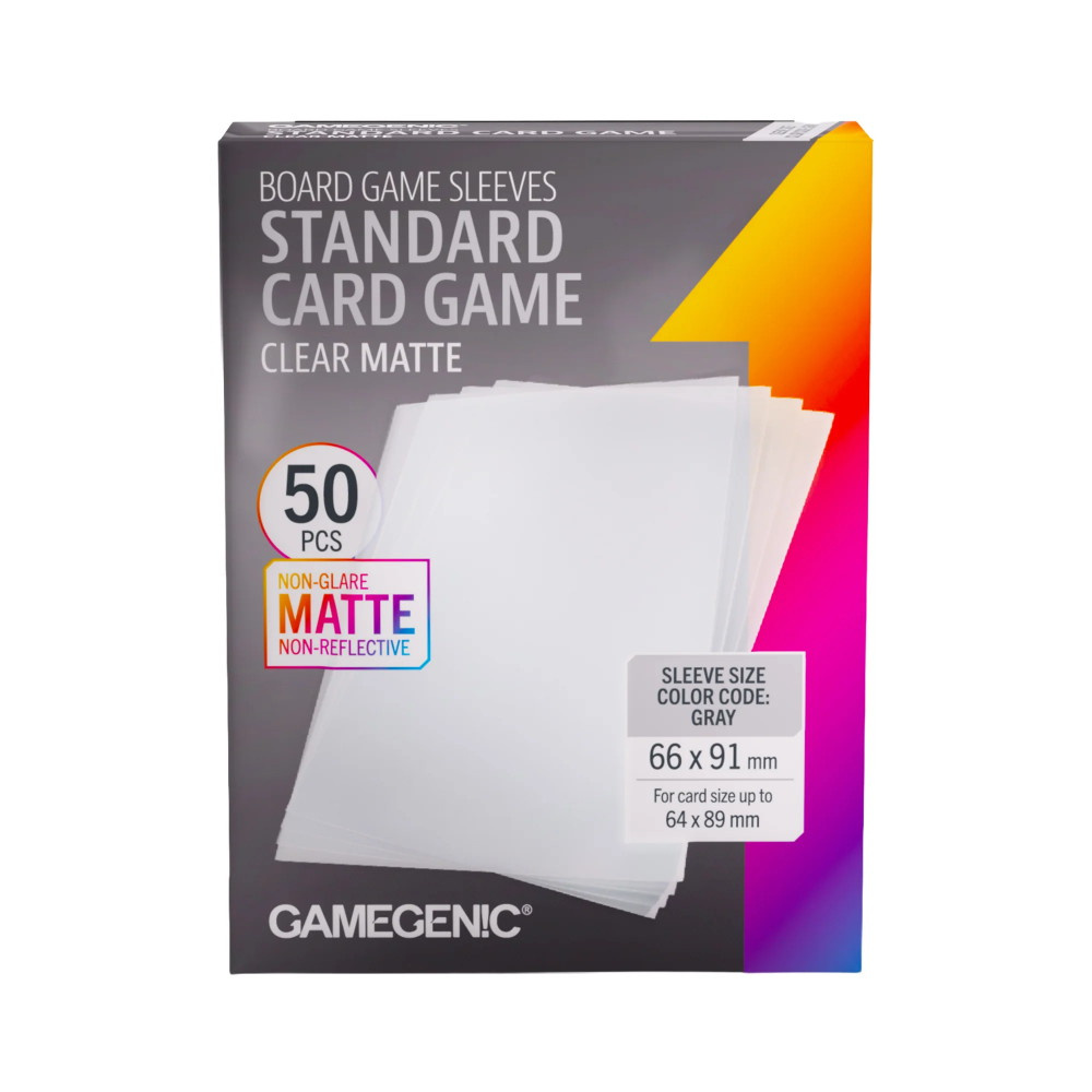 GameGenic Matte Sleeves 64 x 89 mm Clear 