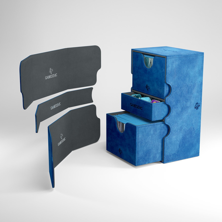 GameGenic Stronghold 200+ Convertible Deck Box (Blue)