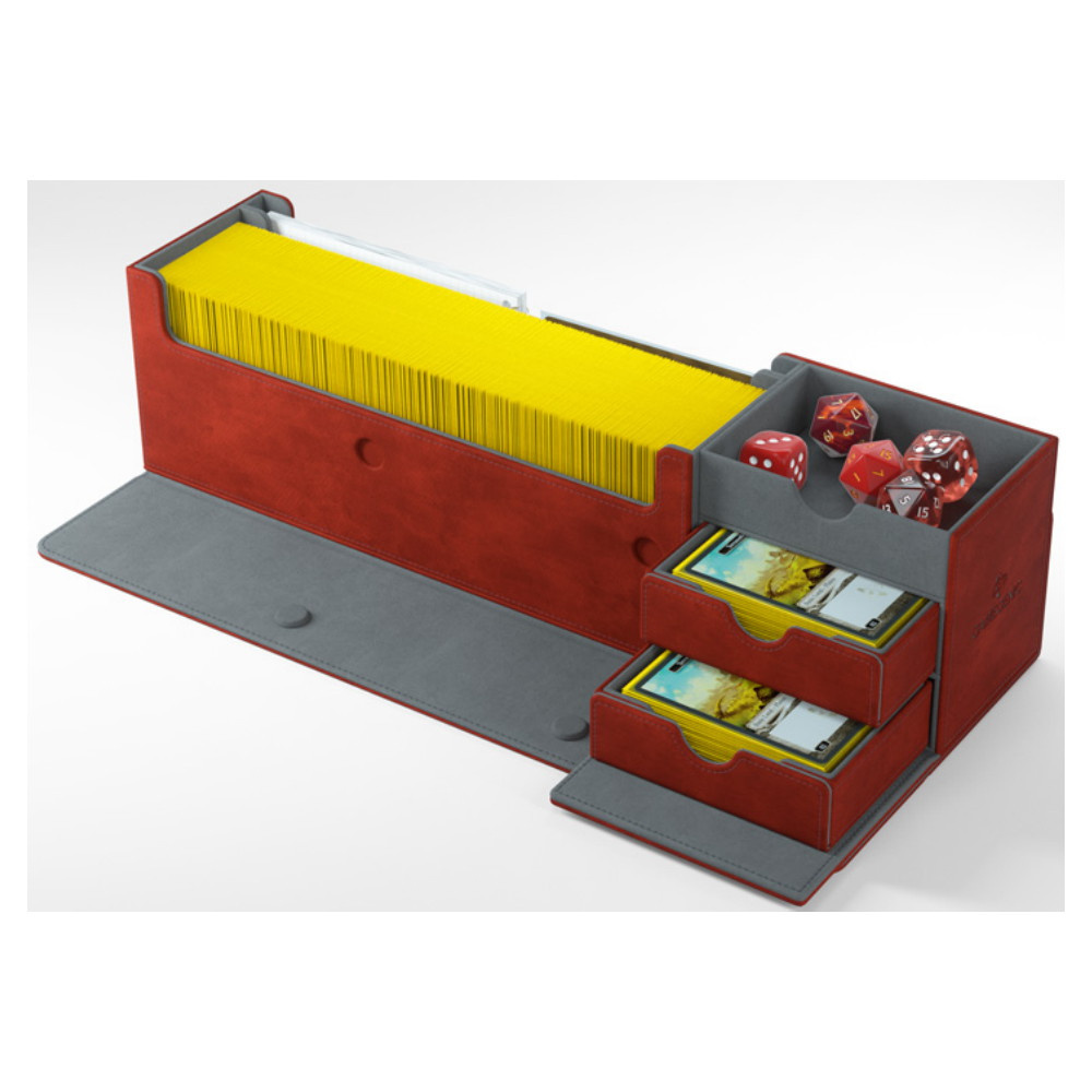 GameGenic Card's Lair 400+ Convertible Deck Box Red