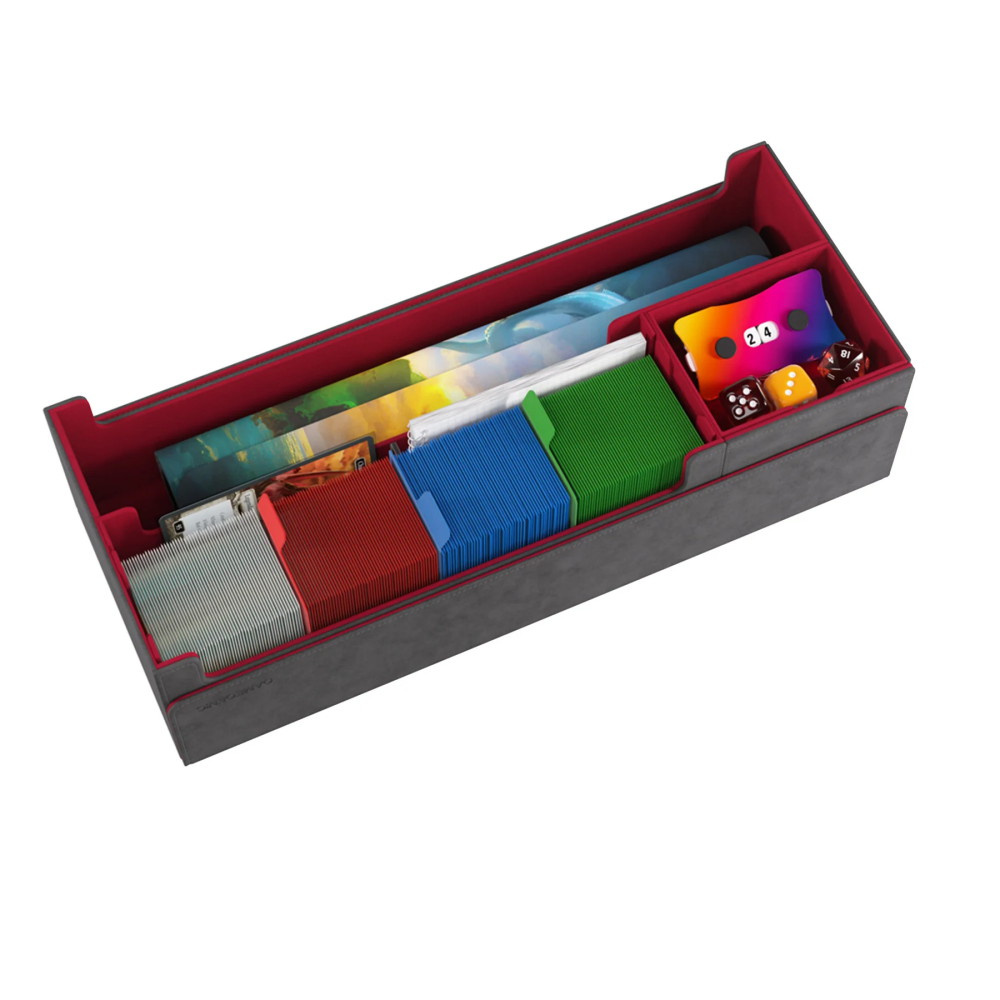 GameGenic Cards' Lair Pro 1000+ Convertible Grey/Red