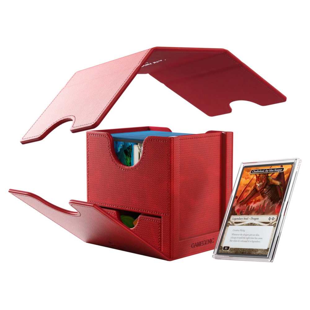 GameGenic Sidekick Pro 100+ XL Convertible Deck Box - Red