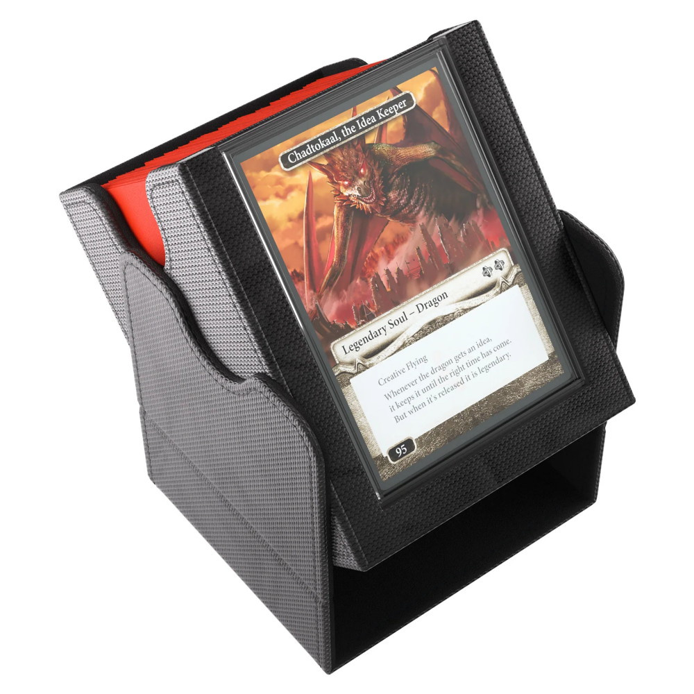 GameGenic Squire PLUS 100+ XL Convertible Deck Box - Black