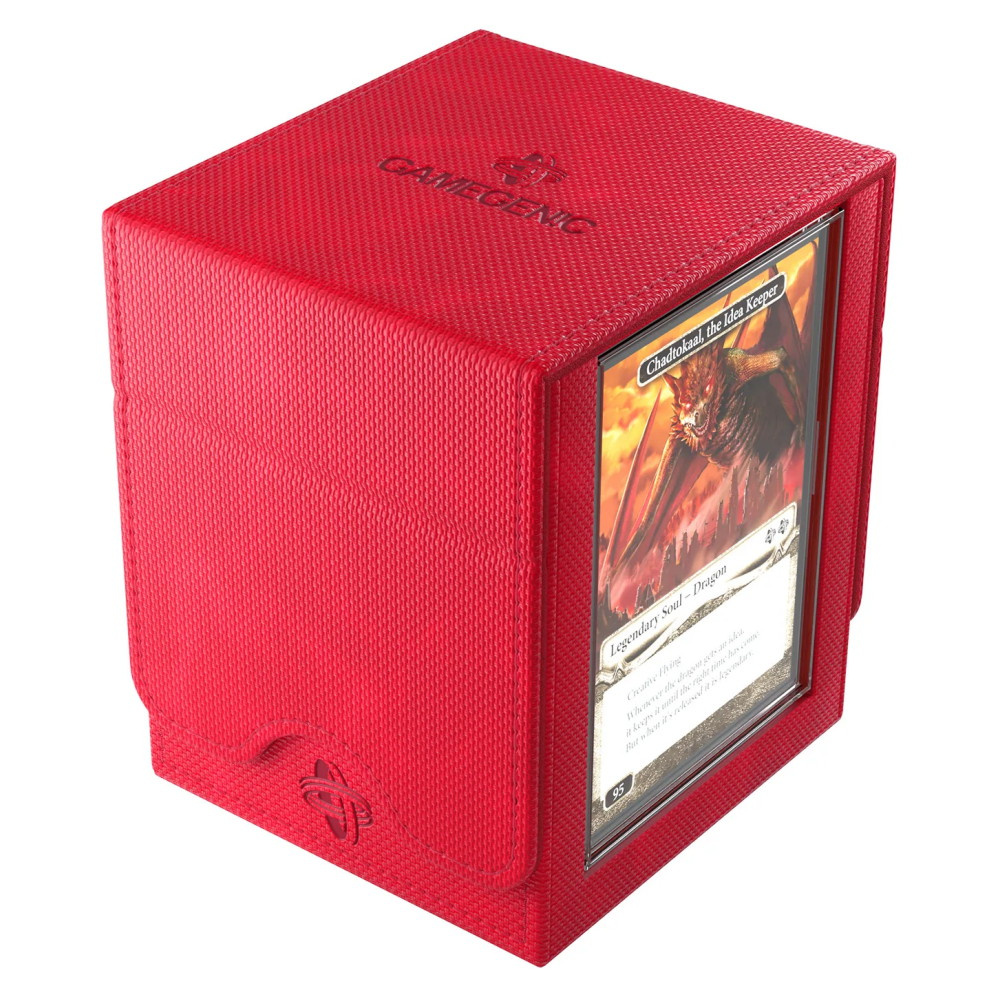 GameGenic Squire PLUS 100+ XL Convertible Deck Box - Red