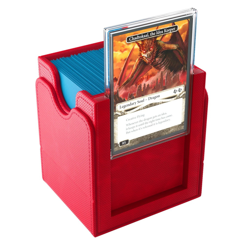 GameGenic Squire PLUS 100+ XL Convertible Deck Box - Red