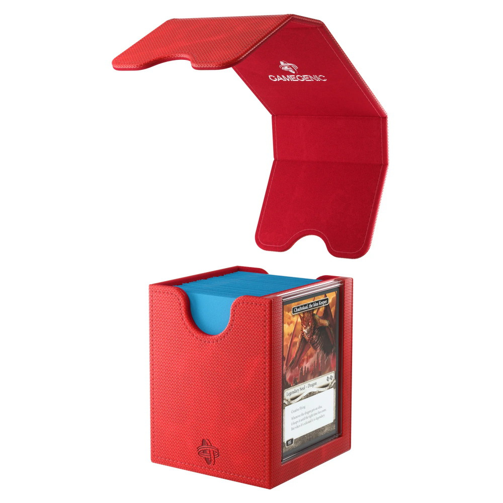 GameGenic Squire PLUS 100+ XL Convertible Deck Box - Red