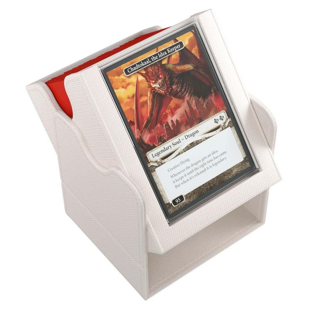 GameGenic Squire PLUS 100+ XL Convertible Deck Box - White