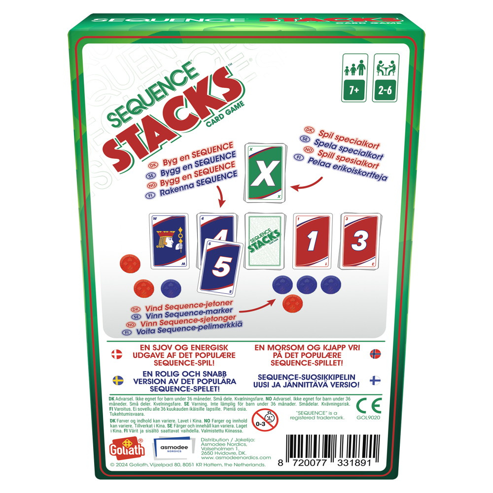 Sequence Stacks Korttipeli