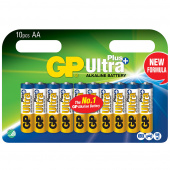 GP Ultra Plus Alkaline AA-battery, 15AUP/LR6, 10-pc GP Ultra Plus Alkaline AA-battery, 15AUP/LR6, 10-pc