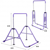 Kokoontaitettava Voimistelutanko Lapsille, Violetti Kokoontaitettava Voimistelutanko Lapsille, Violetti