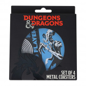 Dungeons & Dragons Set of 4 Printed Metal Coasters Dungeons & Dragons Set of 4 Printed Metal Coasters