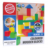 Wooden Wonders - Coloured Wooden Blocks 50 osaa Wooden Wonders - Coloured Wooden Blocks 50 osaa