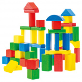 Wooden Wonders - Coloured Wooden Blocks 50 osaa putkessa Wooden Wonders - Coloured Wooden Blocks 50 osaa putkessa
