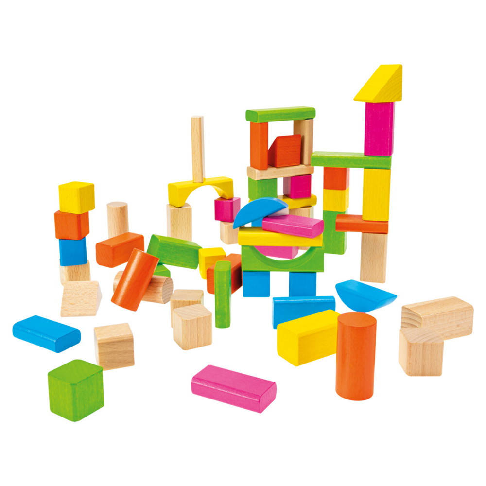Wooden Wonders - Nature & Coloured Wooden Blocks 60 osaa