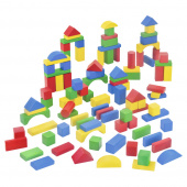 Wooden Wonders - Coloured Wooden Blocks 100 osaa Wooden Wonders - Coloured Wooden Blocks 100 osaa