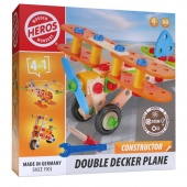 Wooden Wonders - Constructor Double Decker Plane 90 ossaa Wooden Wonders - Constructor Double Decker Plane 90 ossaa