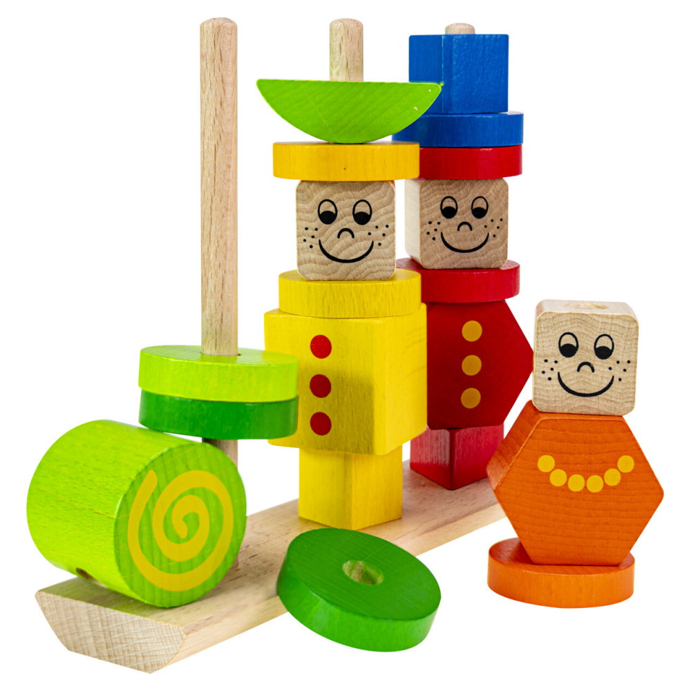 Wooden Wonders - Stacking Puzzle Figures 21 ossaa