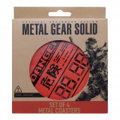 Metal Gear Solid Set of 4 Metal Coasters Metal Gear Solid Set of 4 Metal Coasters